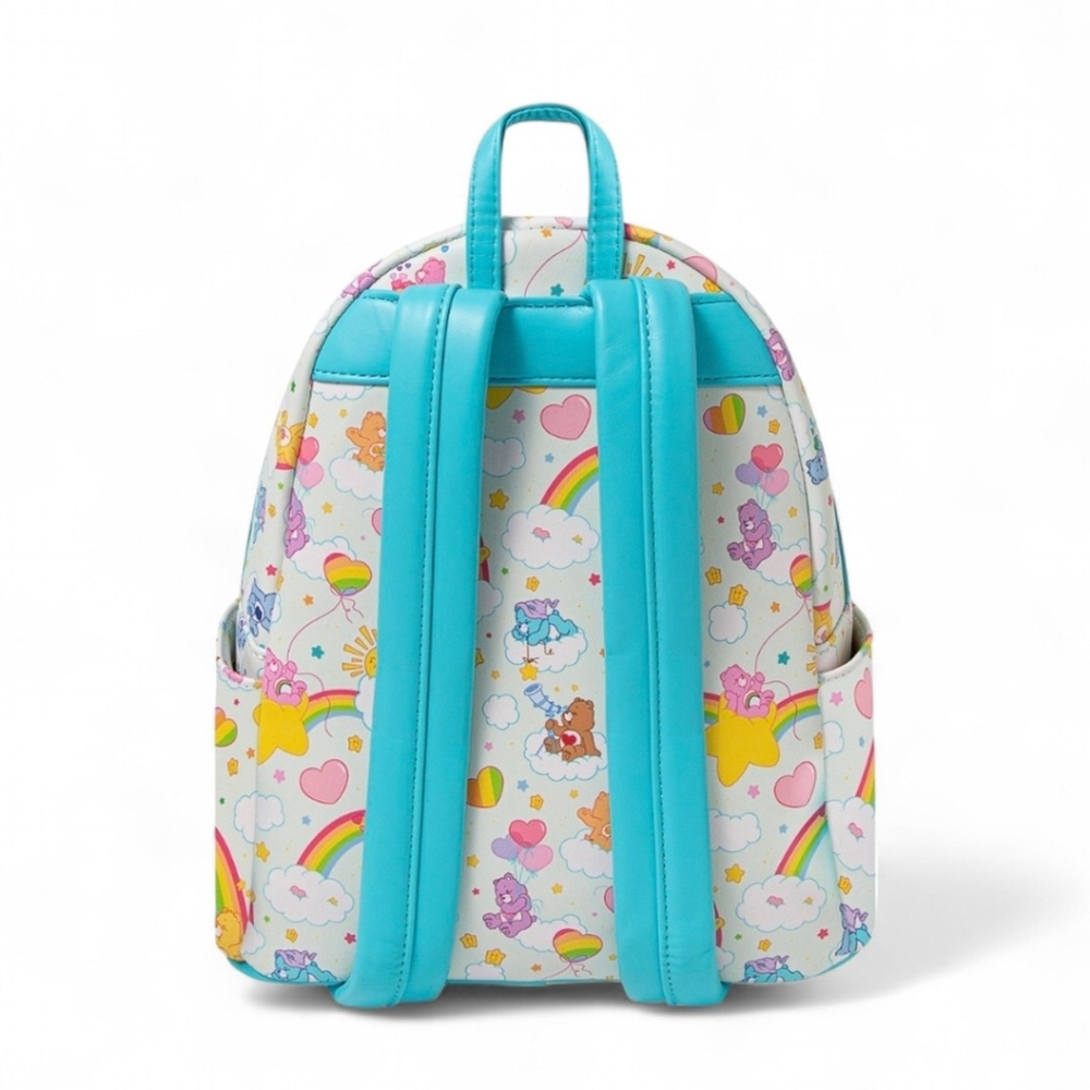 Loungefly 80's Care Bears Mini Vegan Leather Backpack Bag Kidcore Cosplay NWT - Picture 4 of 13